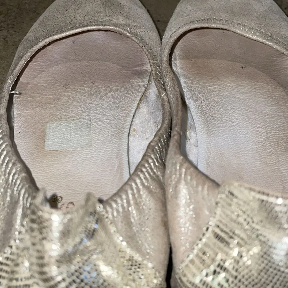 Geppetto's Gold Ballet Flats Girls Size EU 31 US 13-13.5 Handmade in Spain